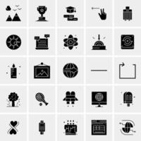 25 iconos de negocios universales vector ilustración de icono creativo para usar en proyectos relacionados con la web y dispositivos móviles