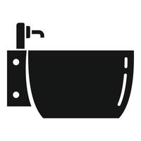 Bidet icon, simple style vector