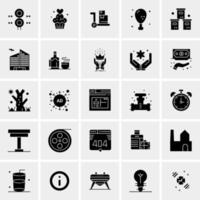 25 iconos de negocios universales vector ilustración de icono creativo para usar en proyectos relacionados con la web y dispositivos móviles