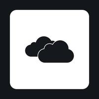 Clouds icon in simple style vector