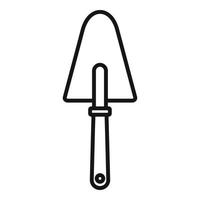 Garden hand shovel icon, outline style vector