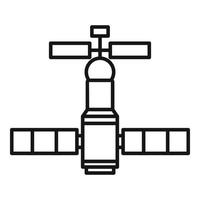 Future space station icon outline vector. Planet spaceship vector