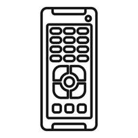 Remote control equipment icon, outline style vector