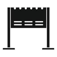 Lounge brazier icon, simple style vector