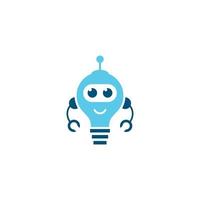 Smart robot symbol vector icon illustration