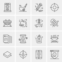 16 Business Universal Icons Vector Creative Icon Illustration to use in web and Mobile Related project