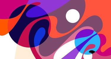 Vector colorful abstract psychedelic liquid and fluid background pattern