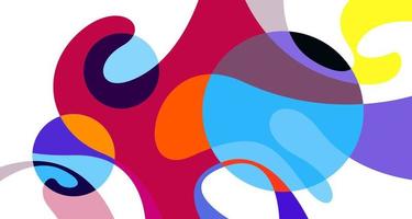 Vector colorful abstract psychedelic liquid and fluid background pattern