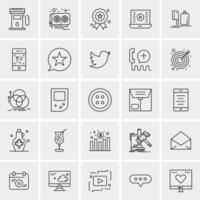 25 Universal Business Icons Vector Creative Icon Illustration to use in web and Mobile Related project