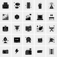 25 iconos de negocios universales vector ilustración de icono creativo para usar en proyectos relacionados con la web y dispositivos móviles