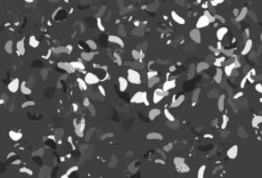 Light silver, gray vector pattern with chaotic shapes.