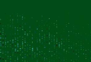 Light Blue, Green vector background with Digit symbols.