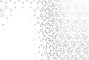 Light silver, gray vector pattern with spheres.