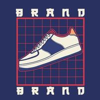 Sneaker shoe . Concept. Flat design. Vector illustration. Sneakers in flat style. Sneakers side view. Fashion sneakers.