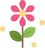 Flower Easter Nature  Flat Color Icon Vector icon banner Template