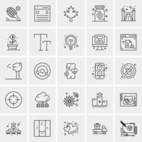 25 Universal Business Icons Vector Creative Icon Illustration to use in web and Mobile Related project