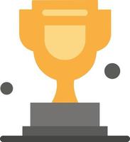 Award Cup Trophy Canada  Flat Color Icon Vector icon banner Template