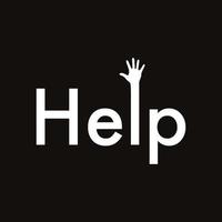 The Help logo vector design