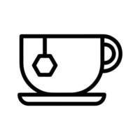 icono de bolsa de té o café vector
