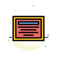 Education File Note Abstract Flat Color Icon Template vector