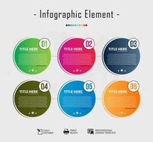 Vector illustration of Business infographics tabs template for presentation, education, web design, banners, brochures, flyers