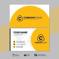 Professional Business Card Template. Unique Business Card Template. Modern Business Card Template vector