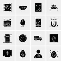 16 Business Universal Icons Vector Creative Icon Illustration to use in web and Mobile Related project