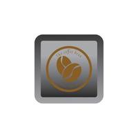 Coffee bean icon vector design