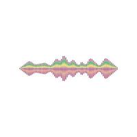 Sound waves vector illustration design