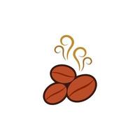 Coffee bean icon vector design