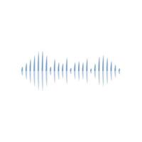 Sound waves vector illustration design