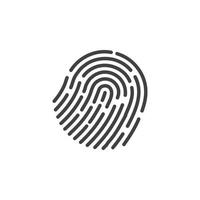 Fingerprint logo vector illustration