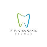 vector de plantilla de icono de logotipo dental