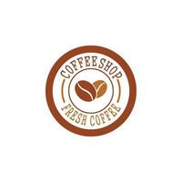 Coffee bean icon vector design