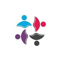 Community, network and social icon vector