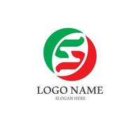 logotipo de la letra s corporativa empresarial vector