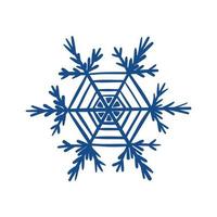 Merry Christmas Winter Snowflake vector