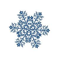 Merry Christmas Winter Snowflake vector