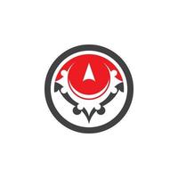 Compass logo template vector icon