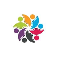 Community, network and social icon vector
