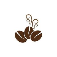 diseño de vector de icono de grano de café