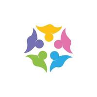 Community, network and social icon vector