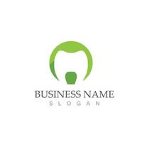 Dental logo icon template vector