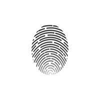 Fingerprint logo vector illustration