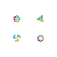 Community logo icon design template vector