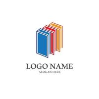 vector de tecnología de icono de logotipo de libro digital