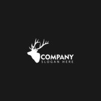 deer christmas logo vector