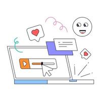 An animated design of Social Media vector