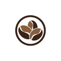 Coffee bean icon vector design