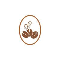 Coffee bean icon vector design